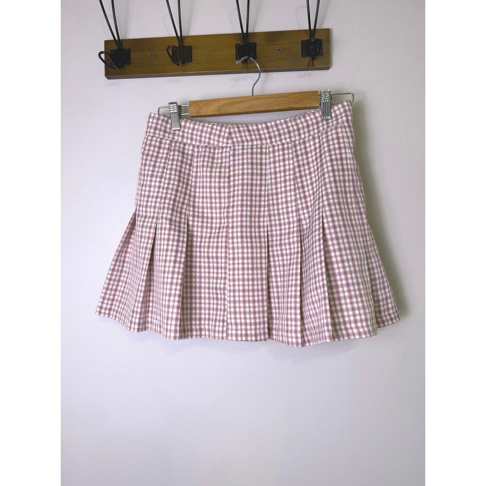 Anthropologie HYFVE Plaid Pleated Mini Skirt – Size M - Picture 2 of 4